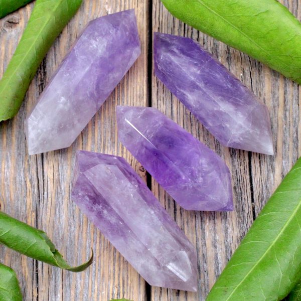 Amethyst Cut & Polished Double Terminated Crystal Discount